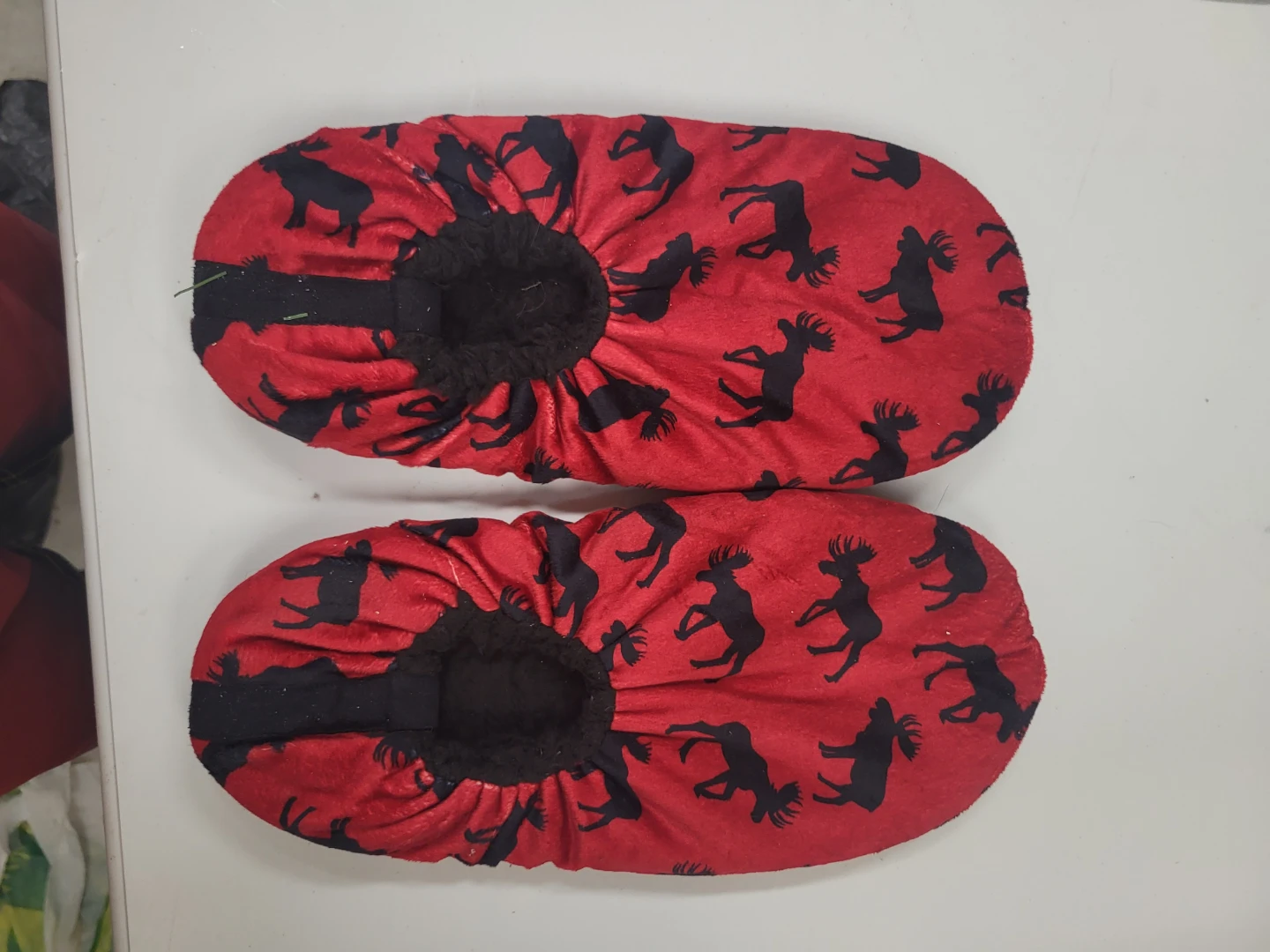 Red Moose Slippers - L/XL