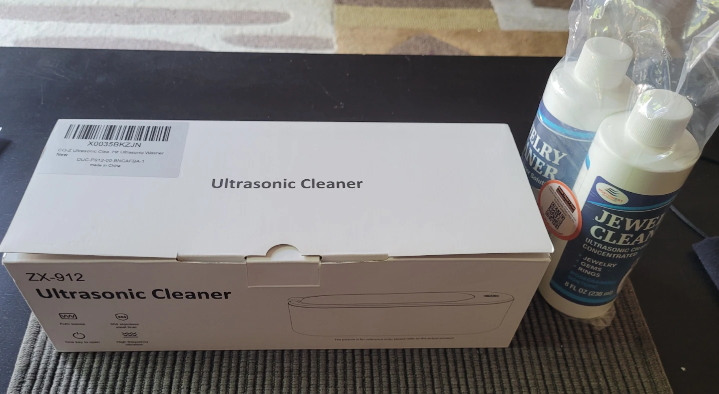 Ultrasonic Cleaner with Jewelry Cleaner Solution