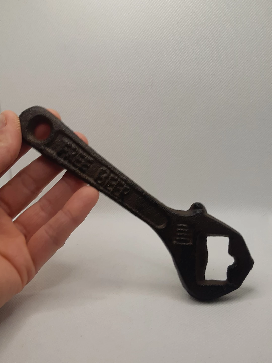 Vintage Wrench inspired Cast Iron Bottle Opener - photo 4