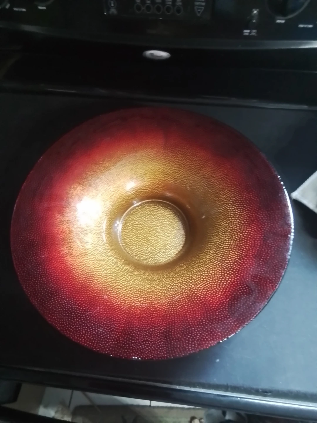 Large Handcrafted Turkish Art Glass Centerpiece Bowl - photo 3