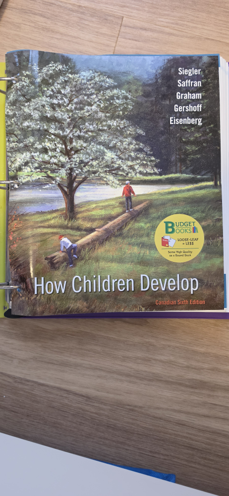 How Children Develop Canadian Sixth Edition Textbook