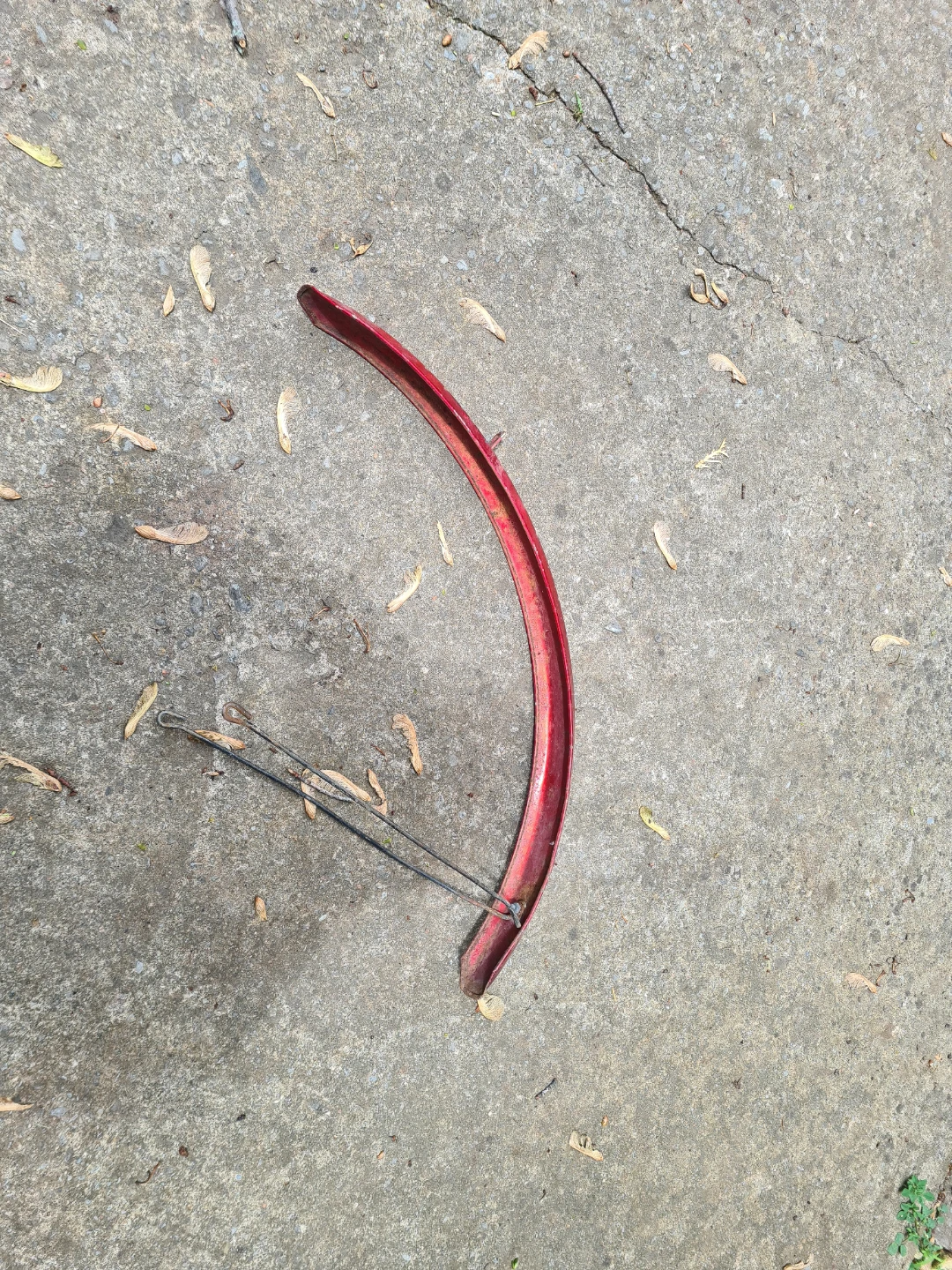 Red Bicycle front Fender for 26" mountain bike