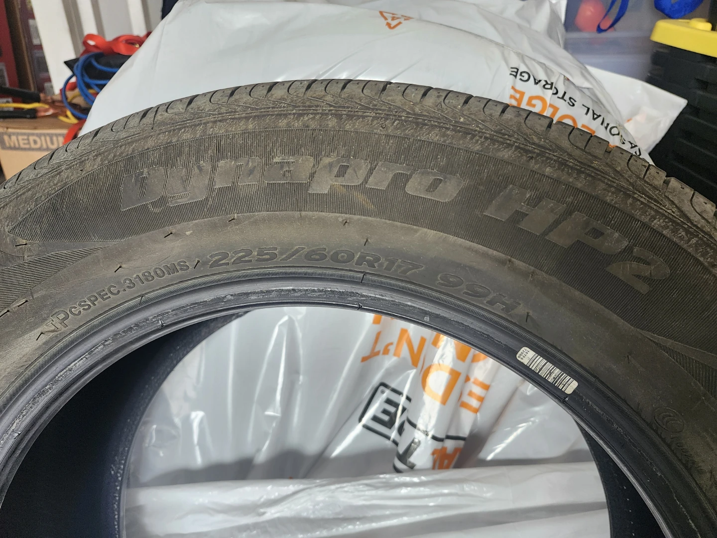 4 Tires (like new) 225/60R17 Hankook Dynapro HP2 Tire 225/60R17 - photo 3