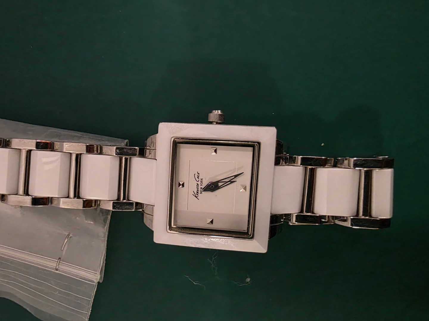 Kenneth Cole NY Women's Quartz Watch White Ceramic Bracelet