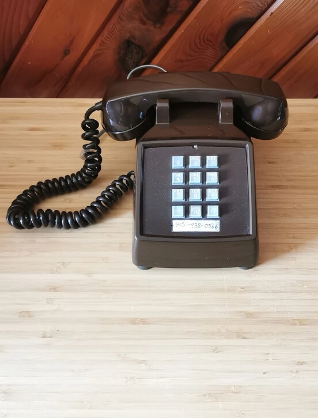 Vintage Northern Electric Brown Push Button Telephone - photo 2