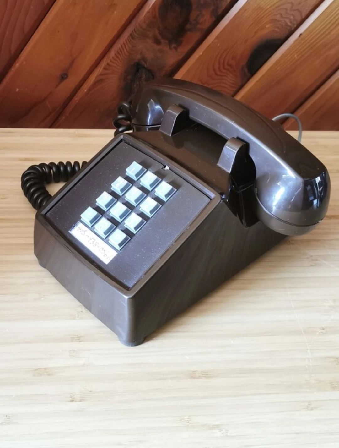Vintage Northern Electric Brown Push Button Telephone - photo 3