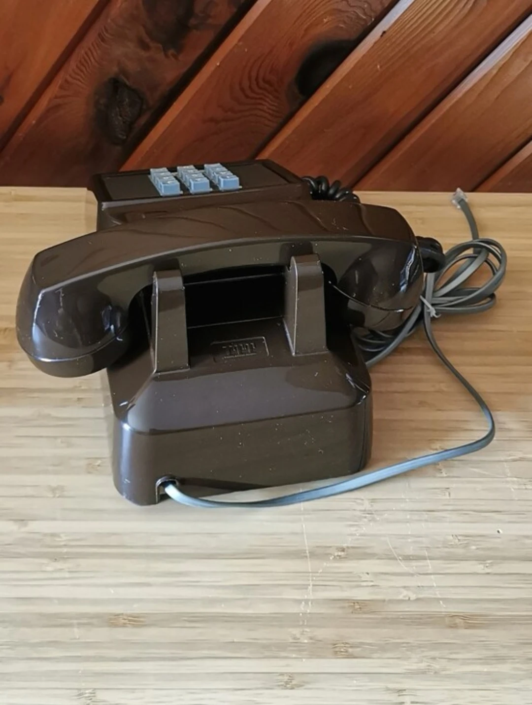 Vintage Northern Electric Brown Push Button Telephone - photo 4