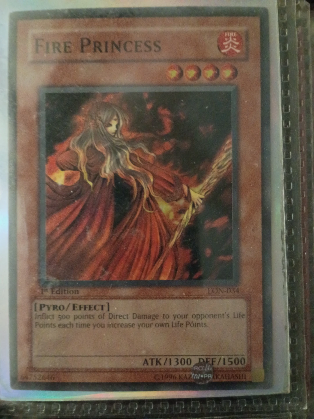 Yu-Gi-Oh! Fire Princess Card⚽