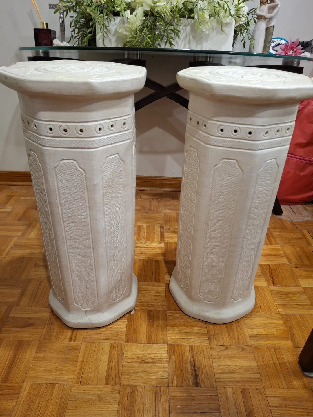 Pair of Decorative Pedestal Stands