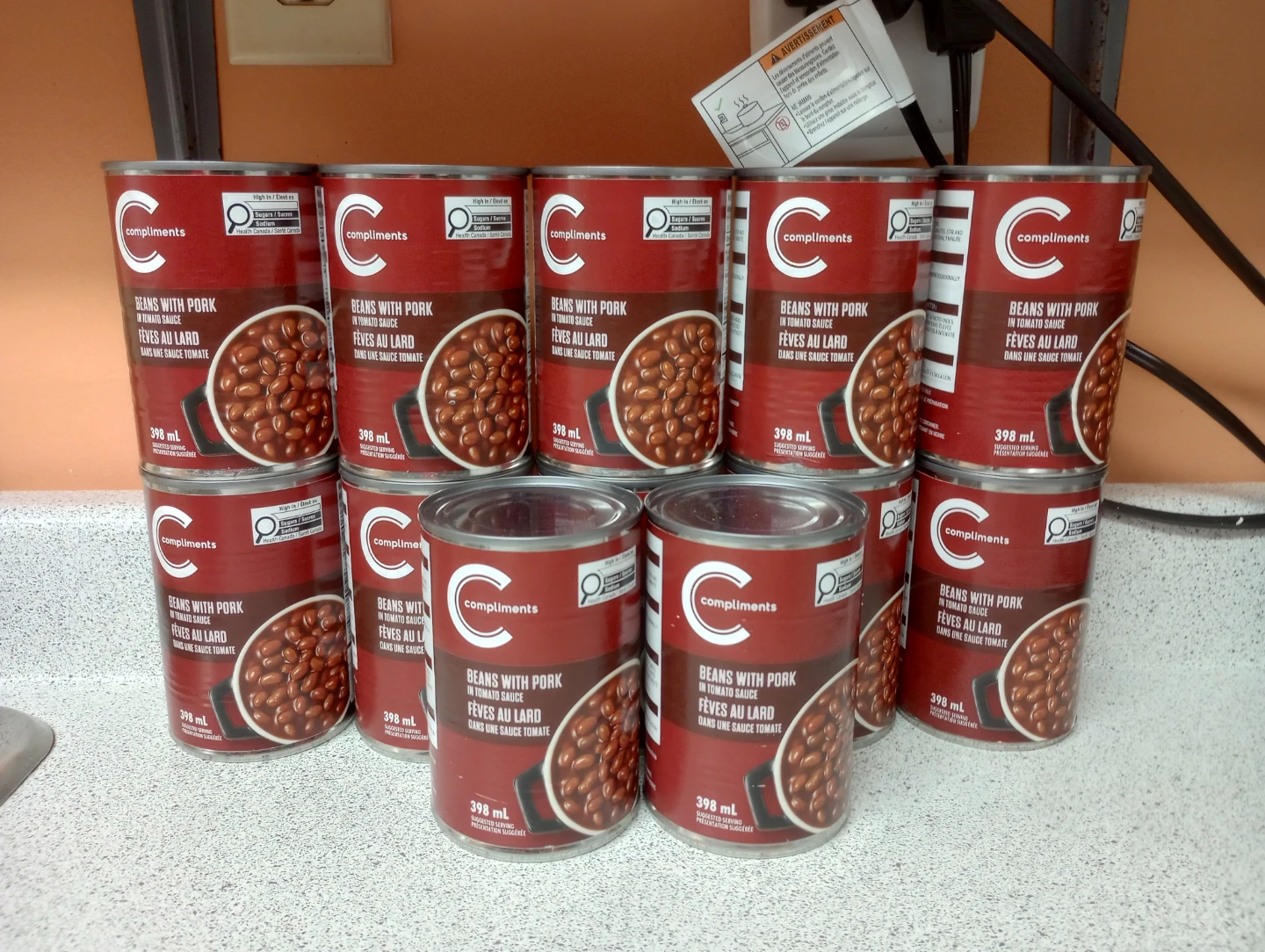 12 Cans Pork & Beans in Tomato Sauce
