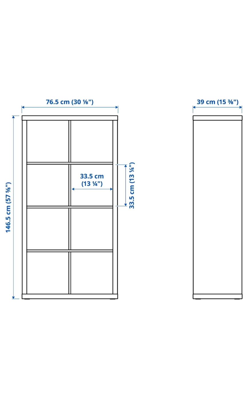 IKEA KALLAX Shelf Unit with Doors & Drawers - Black-Brown - photo 2
