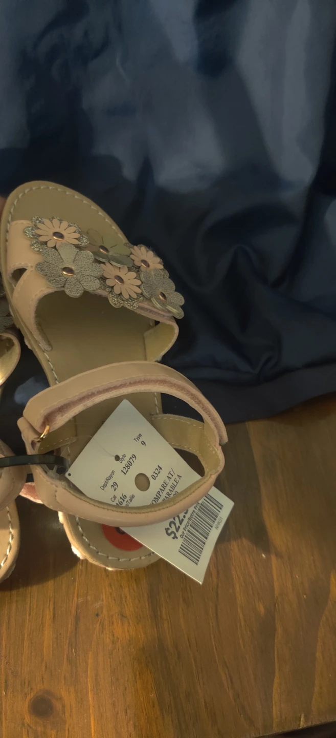 Muddie & Zoe Girls Flower Sandals Size 10 - photo 3