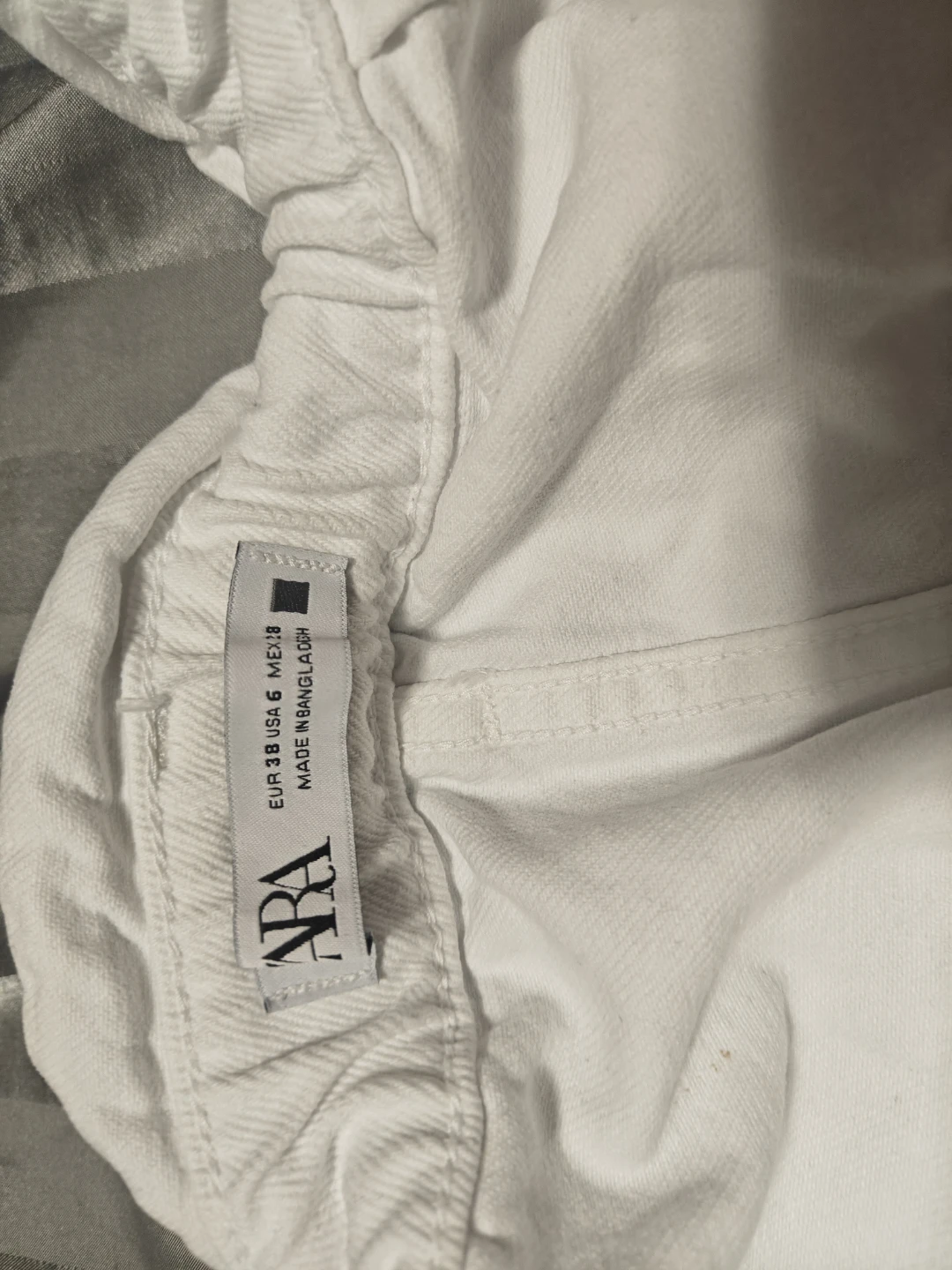 Zara White Denim Shorts - photo 3