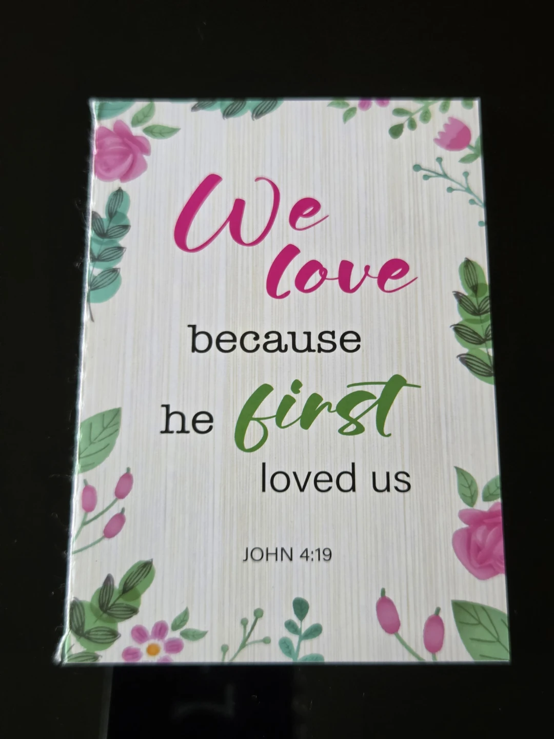 Inspirational Notebook John 4:19
