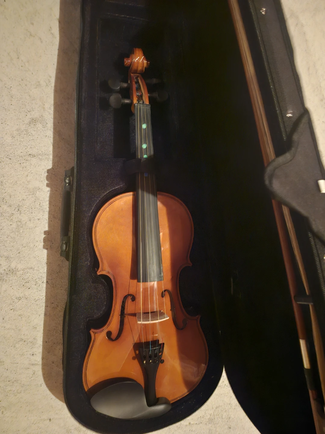 Violin with Case and Tuner