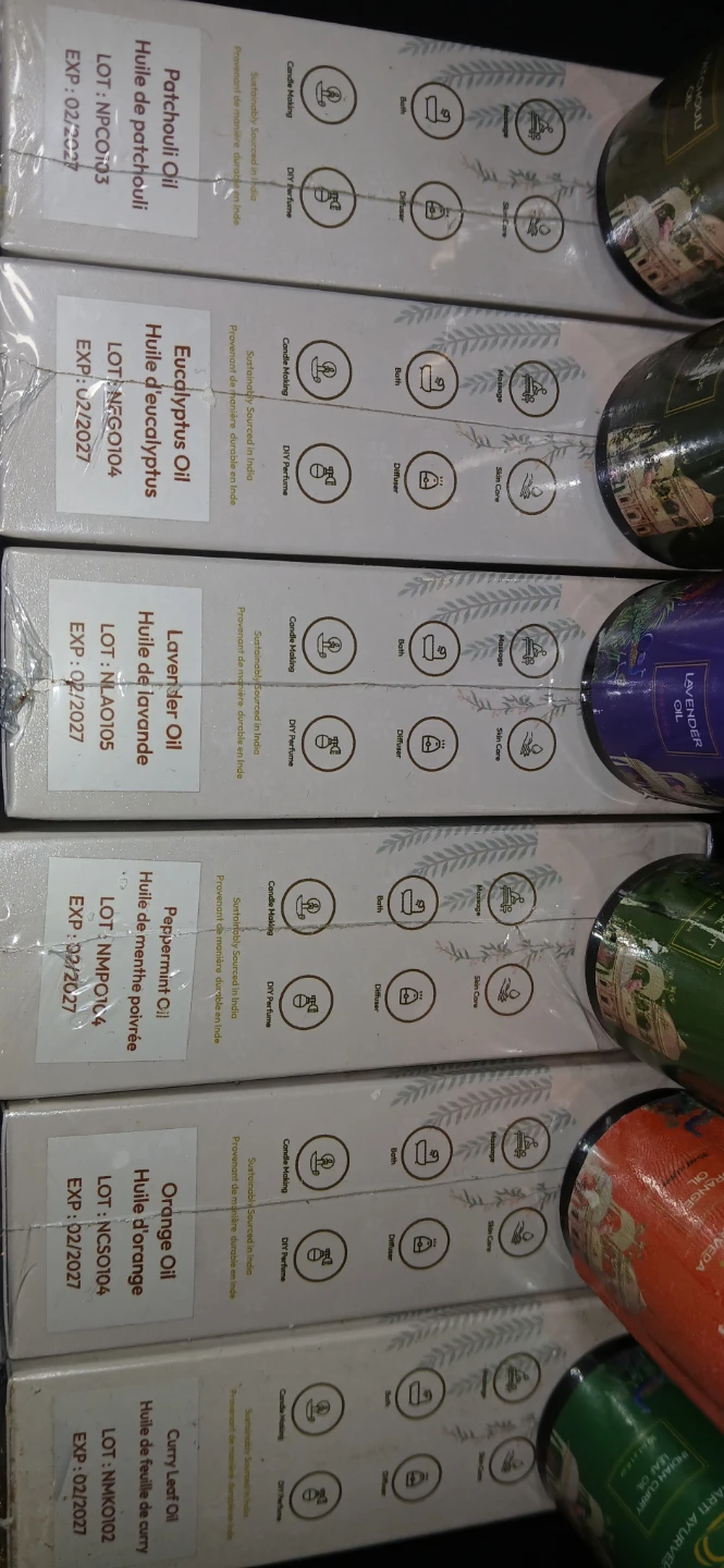 6EssentialOils-Eucalyptus,Lavender,Pmint,Orange,Patchouli,Curry - photo 4