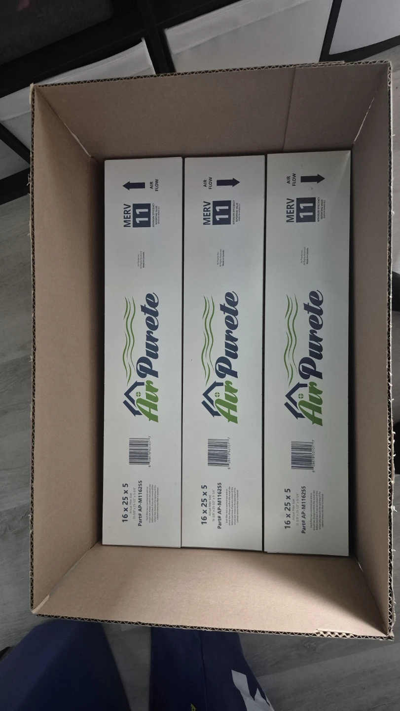 3 Furnace Filters 15 3/8" x 25 1/2" x 5 1/4" - photo 3
