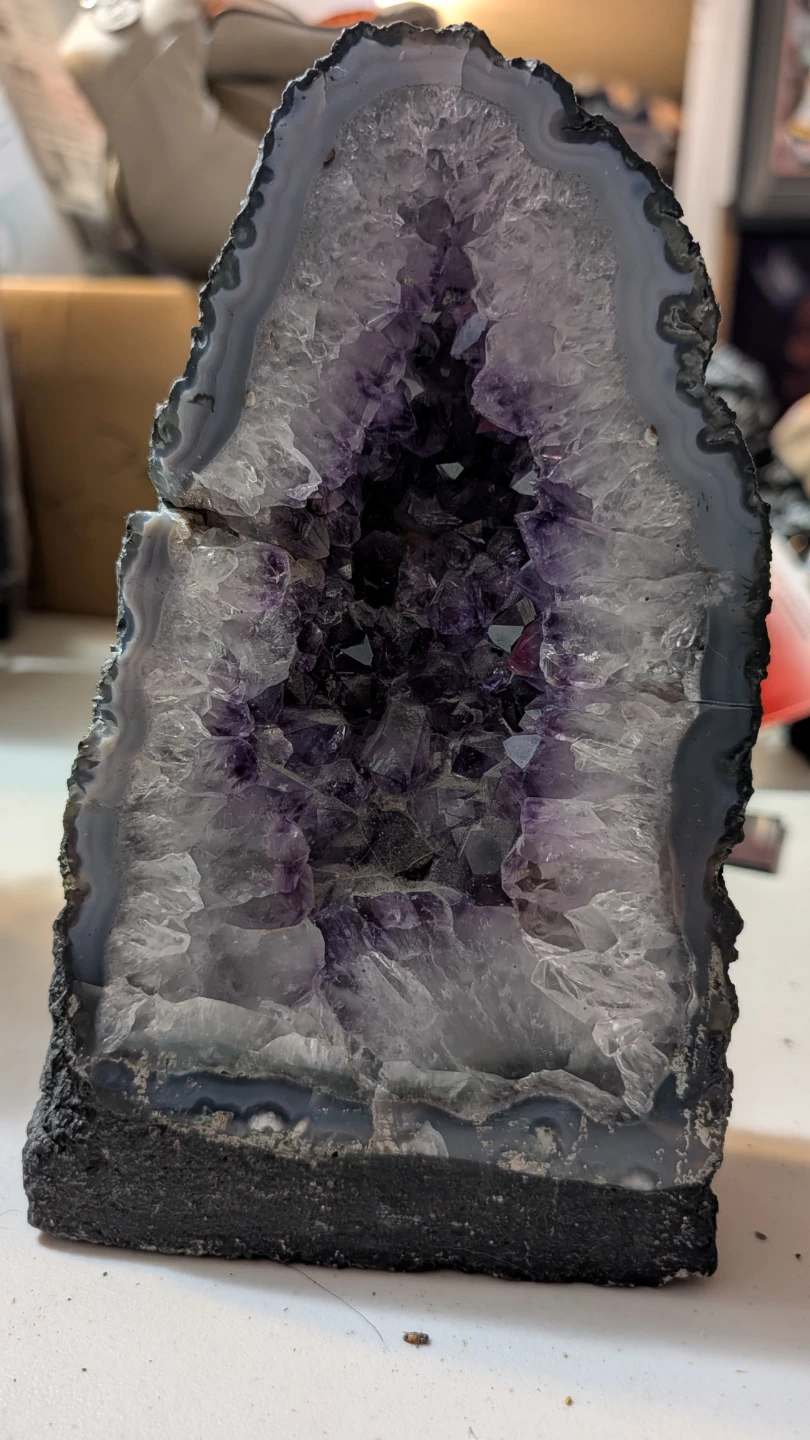 Amethyst Geode Display Piece - photo 3