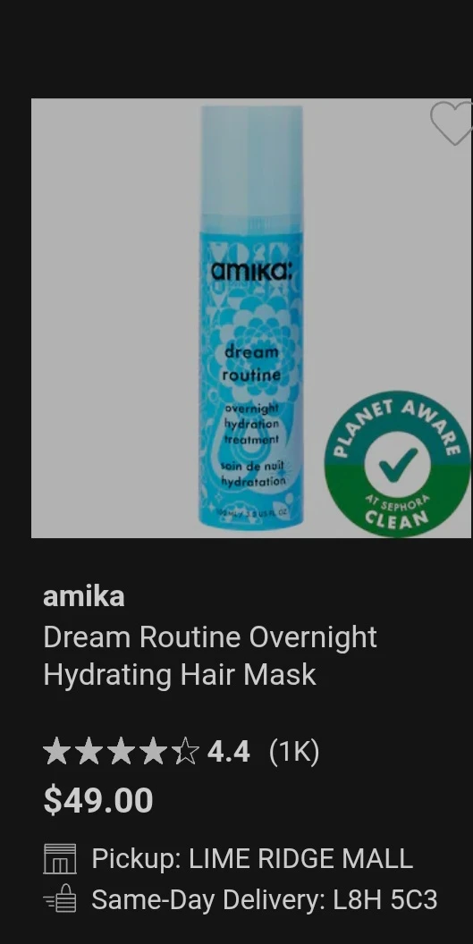 amika Dream Routine Overnight Hydrating Hair Mask