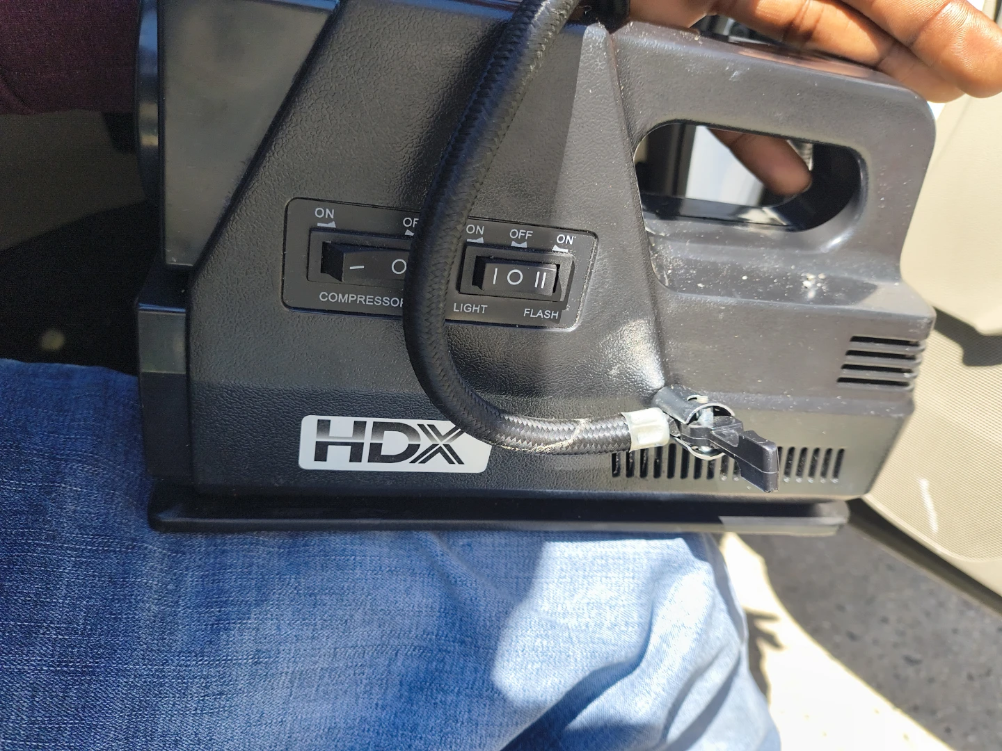 HDX Portable Air Compressor with Light