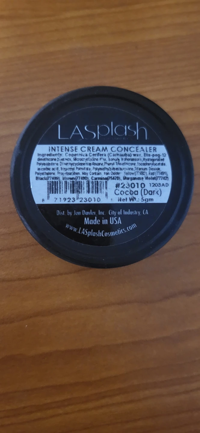 LA Splash Intense Cream Concealer Cocoa (Dark) - photo 2