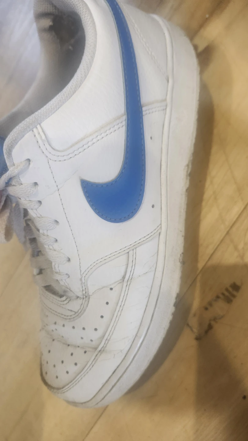 Nike White & Blue Sneakers - photo 4