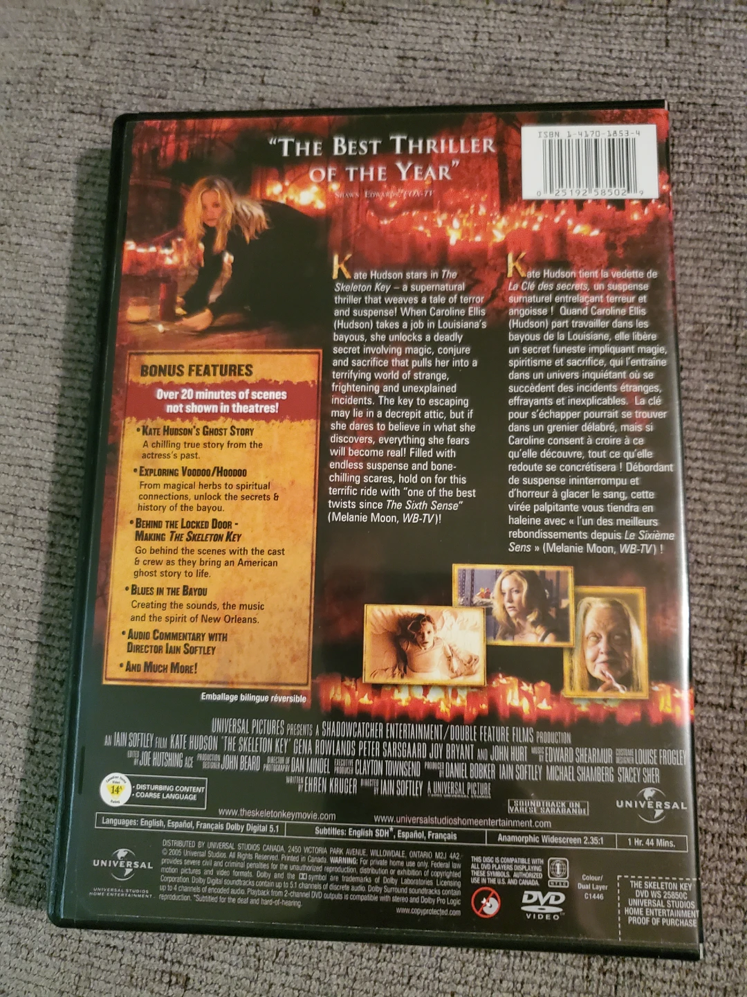 The Skeleton Key Widescreen DVD ⚽ - photo 2