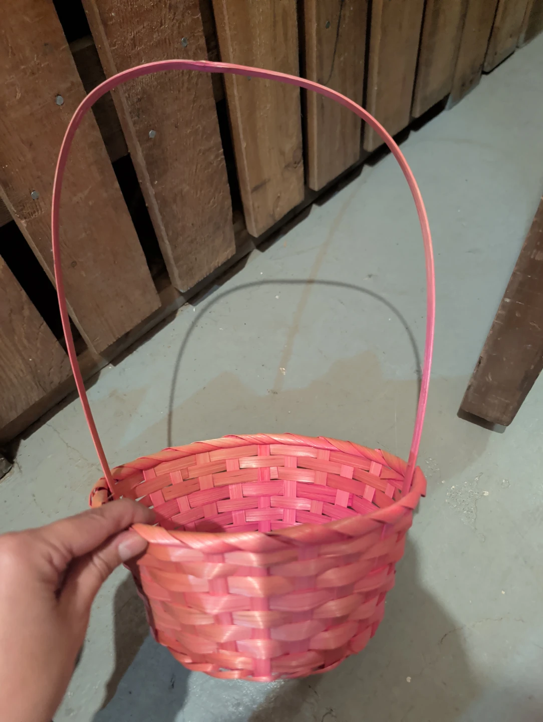 Free pink Easter basket