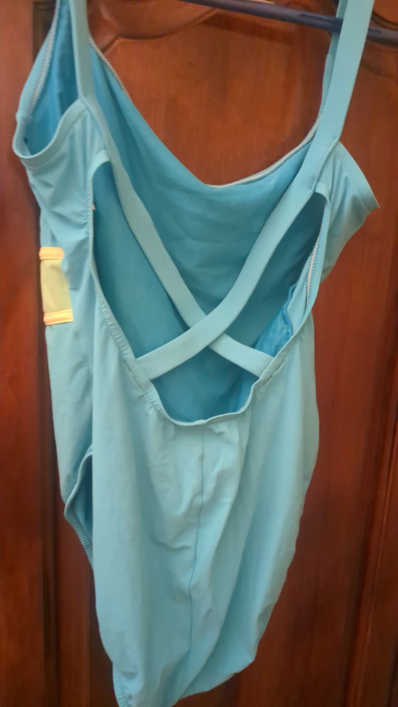 Speedo Blue One-Piece Swimsuit Size 12 - photo 3