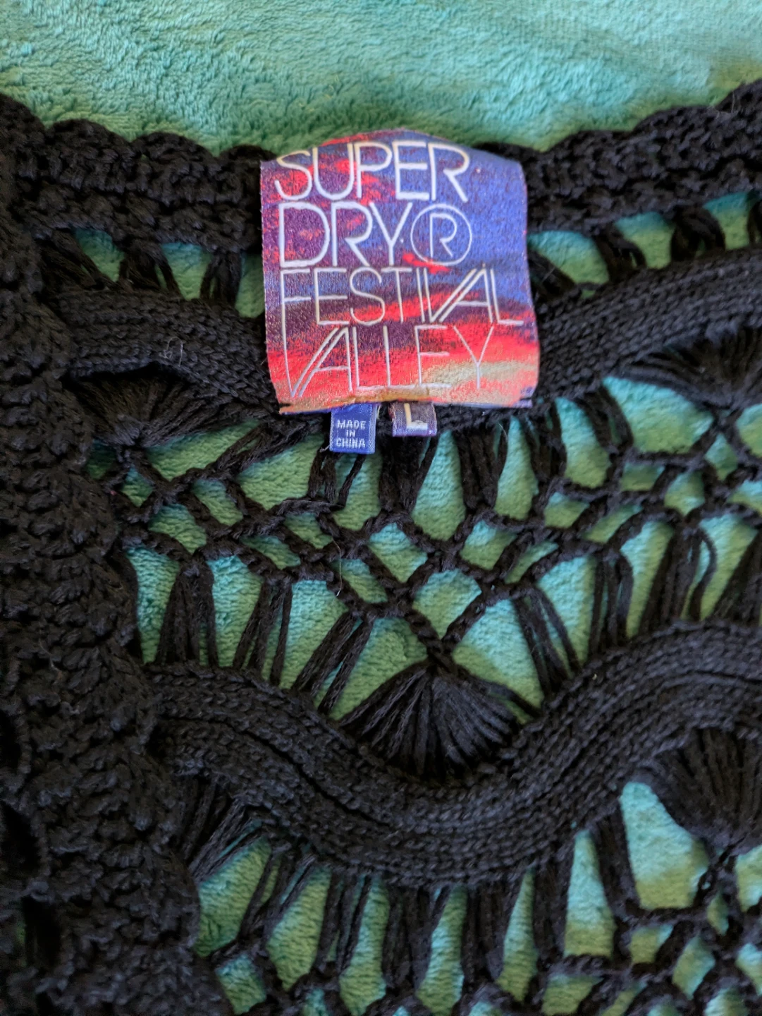 Superdry Black Crochet Festival Cardigan - photo 2