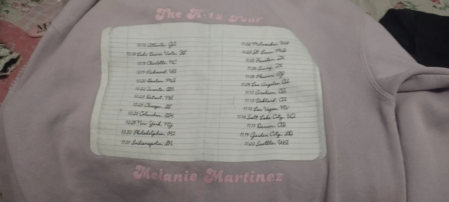 Melanie Martinez K-12 Tour Notebook Hoodie Purple - photo 3