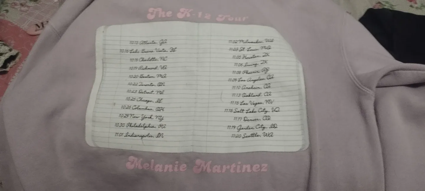 Melanie Martinez K-12 Tour Notebook Hoodie Purple - photo 3