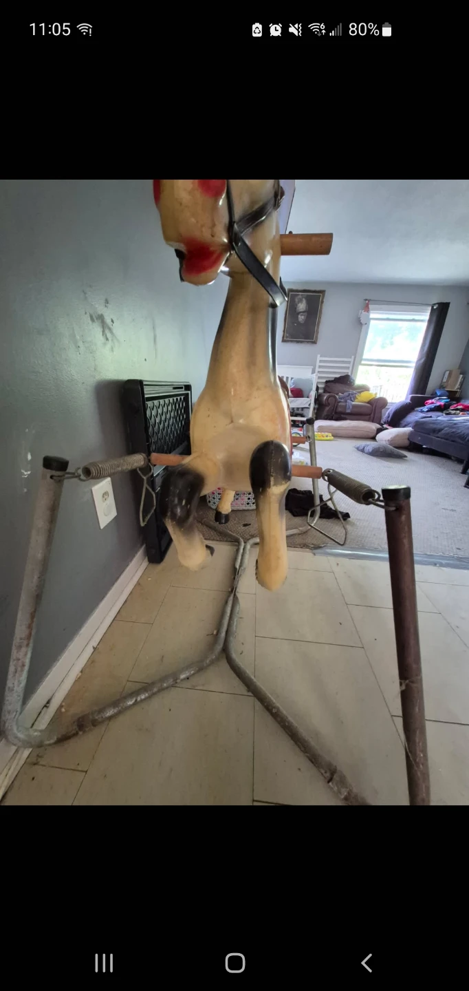 Vintage Spring Rocking Horse Toy - photo 4