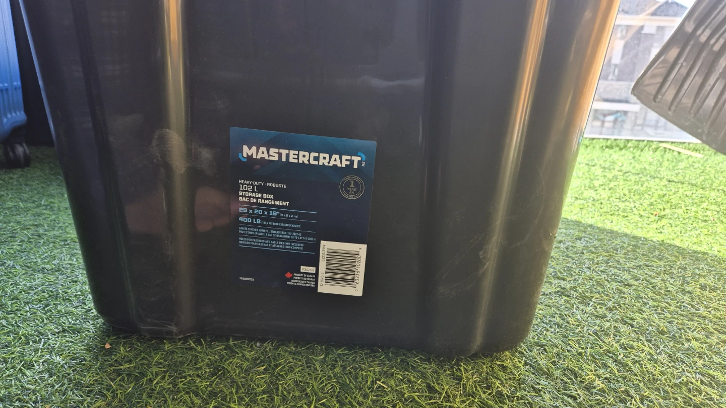 Mastercraft Heavy-Duty Storage Bin 102l - photo 4