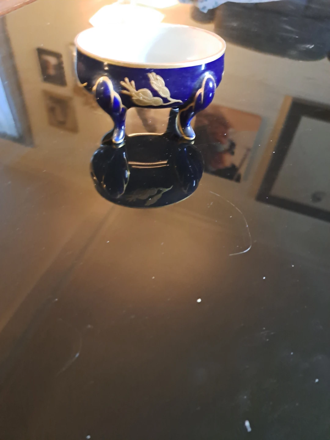 J.L. Menau Echt Kobalt Trinket Dish