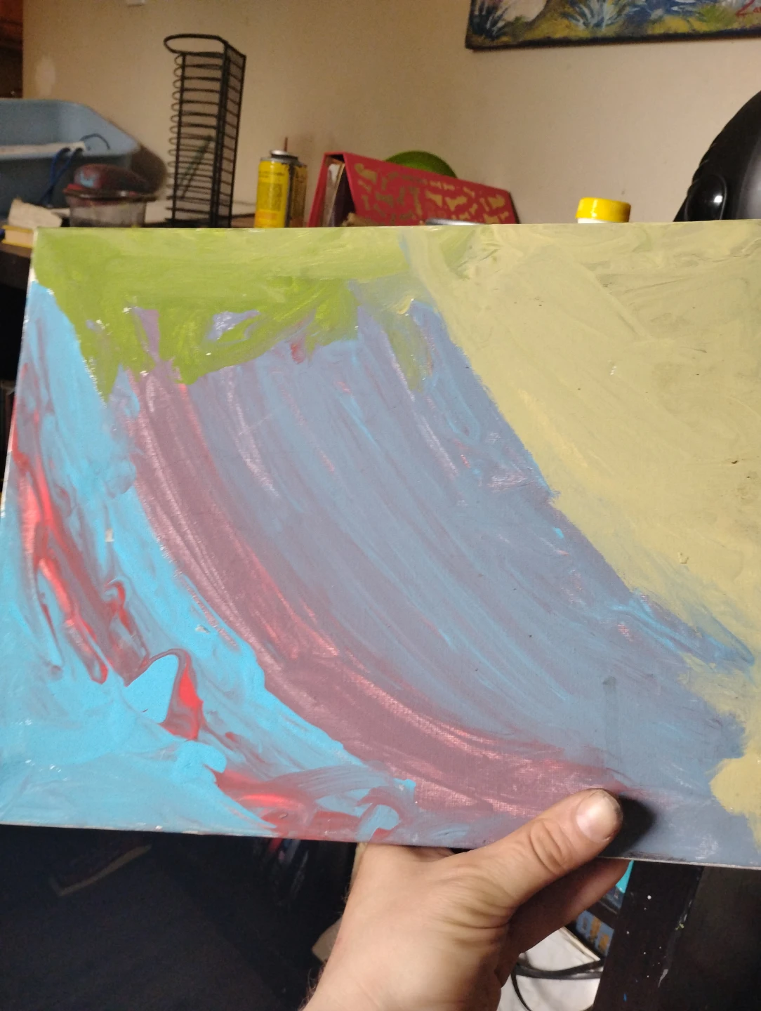 Abstract Painting on Canvas - photo 3