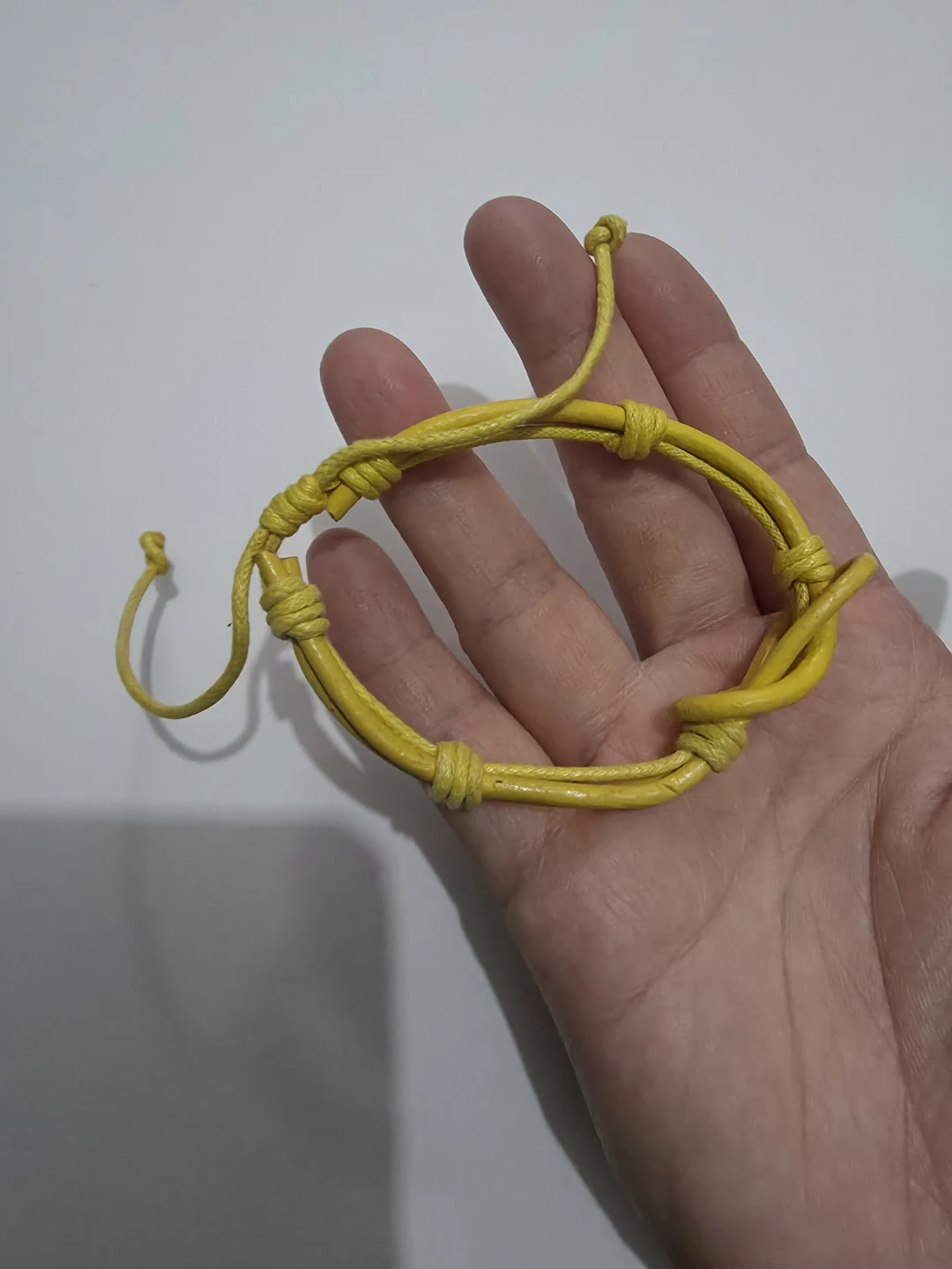 Yellow Leather Knot Bracelet ⚽️ - photo 2