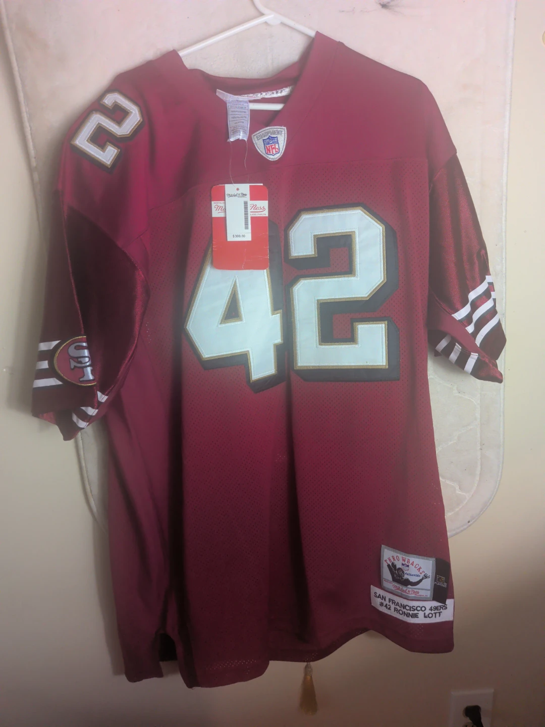 Mitchell & Ness Ronnie Lott 42 San Francisco 49ers Jersey