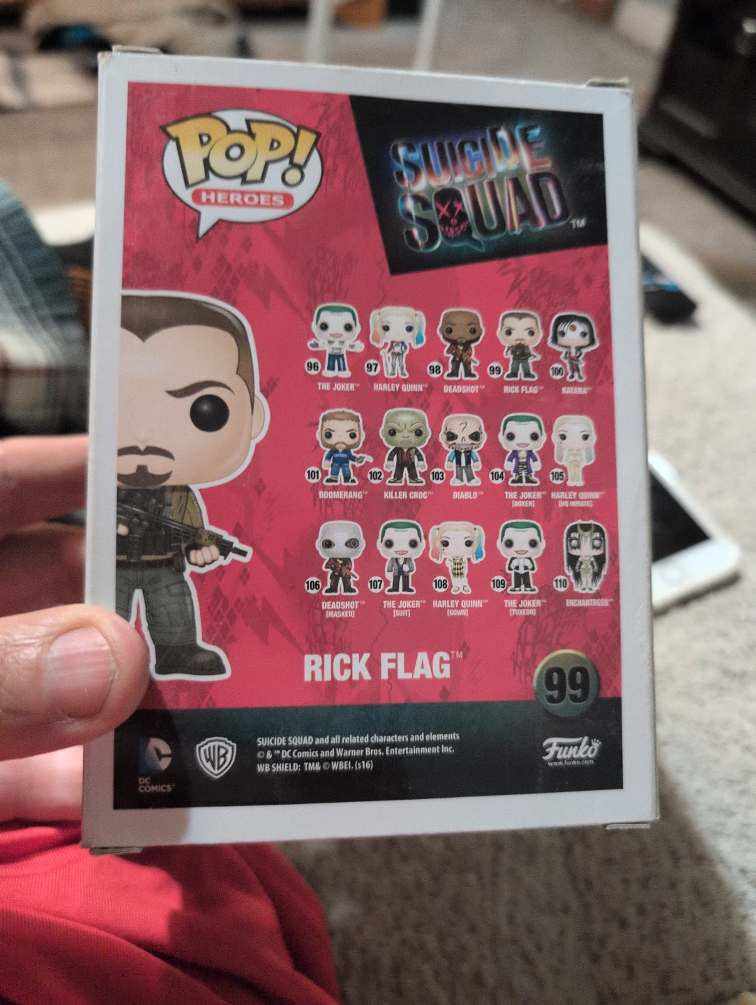 Funko Pop! DC Suicide Squad Rick Flag #99 Vinyl Figure - photo 2