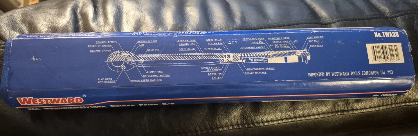 Westward 3/8" Drive Deluxe Torque Wrench