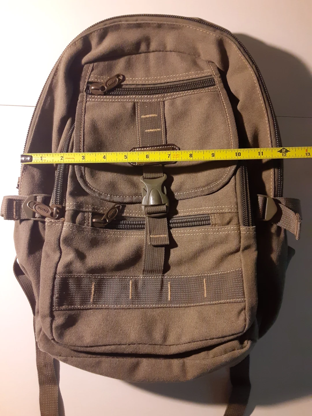 Navy Green Backpack | Simon - Canvas/Poly Blend - S: S/M - M/M - photo 5