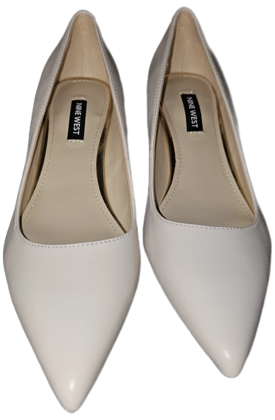 Nine West White Pointed Toe Heels Size 7⚽️