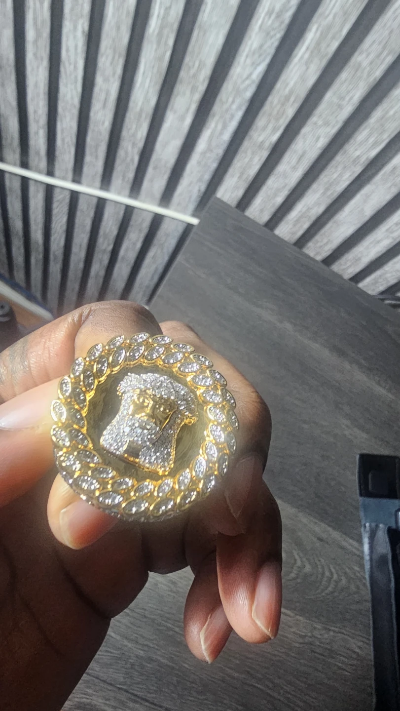Iced Out Jesus Piece Ring - photo 4