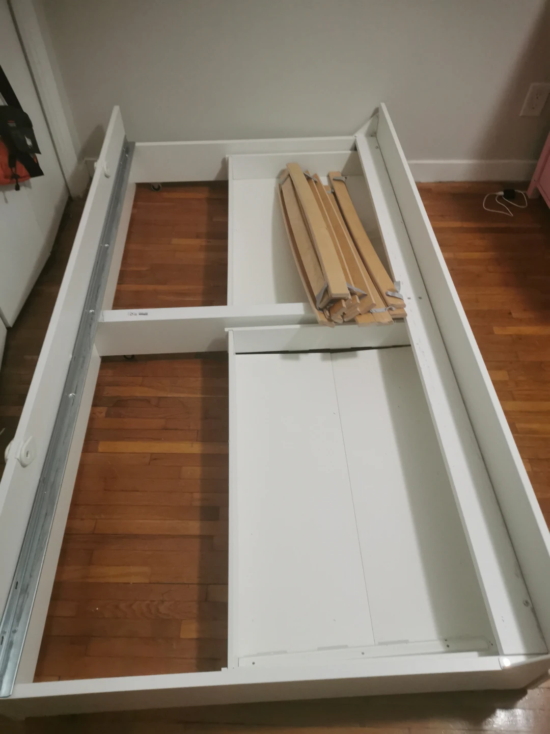 White Storage Bed Frame