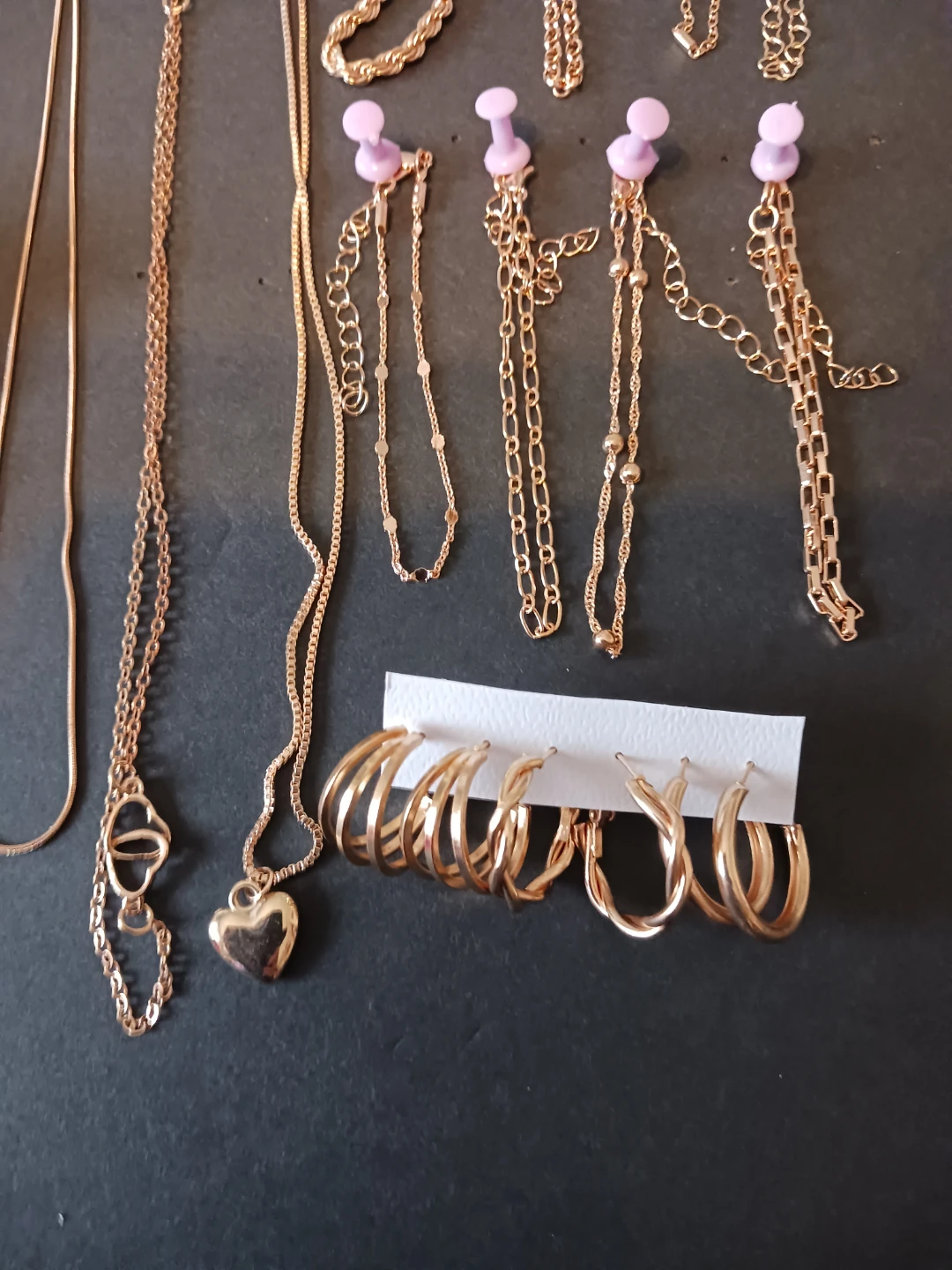 Gold-tone Jewellery Set - Necklaces & Earrings - photo 3