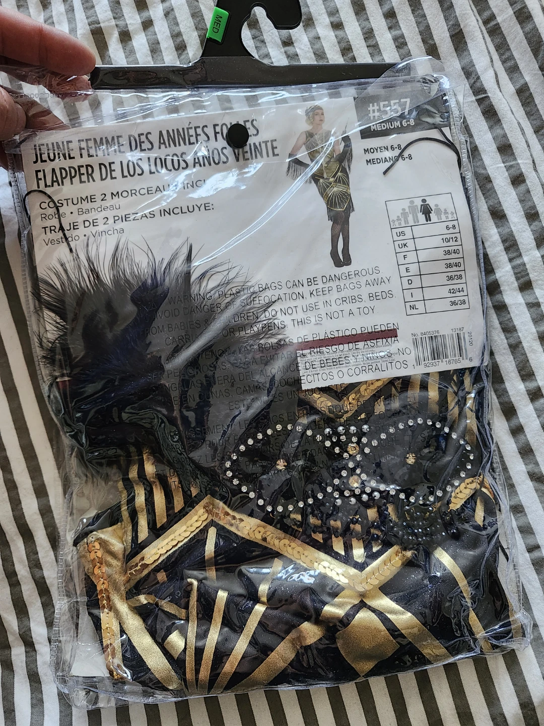 Roaring 20s Flapper Costume Medium 6-8 - photo 2