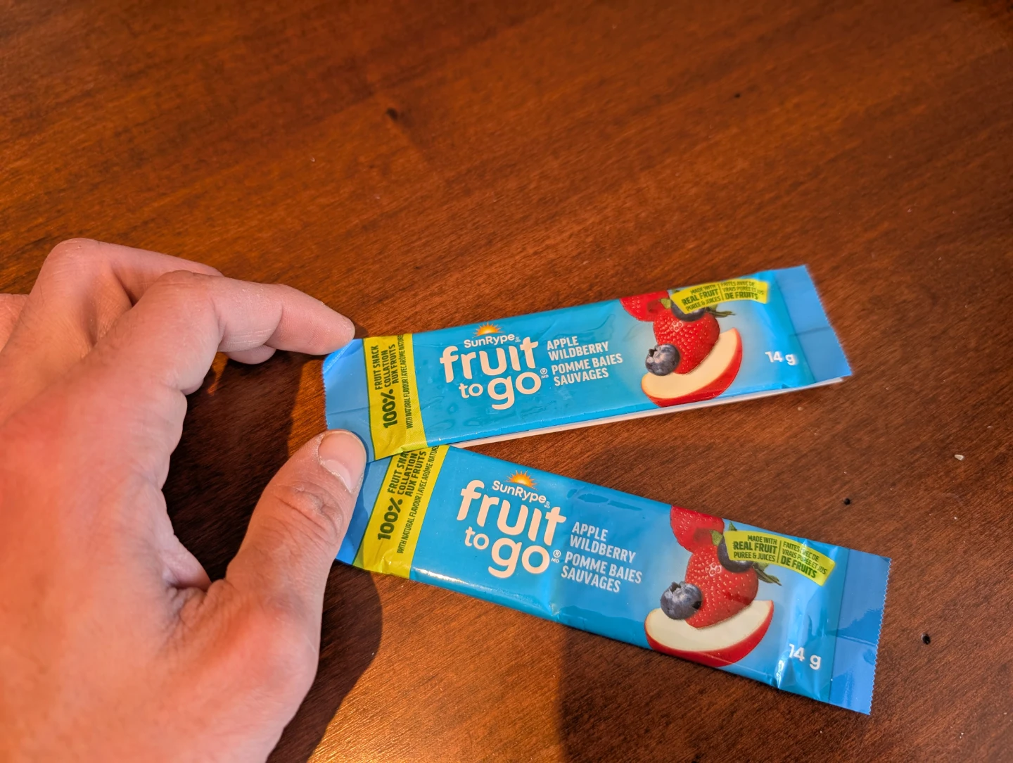 SunRype Fruit to Go Apple Wildberry Bars (2 Pack)