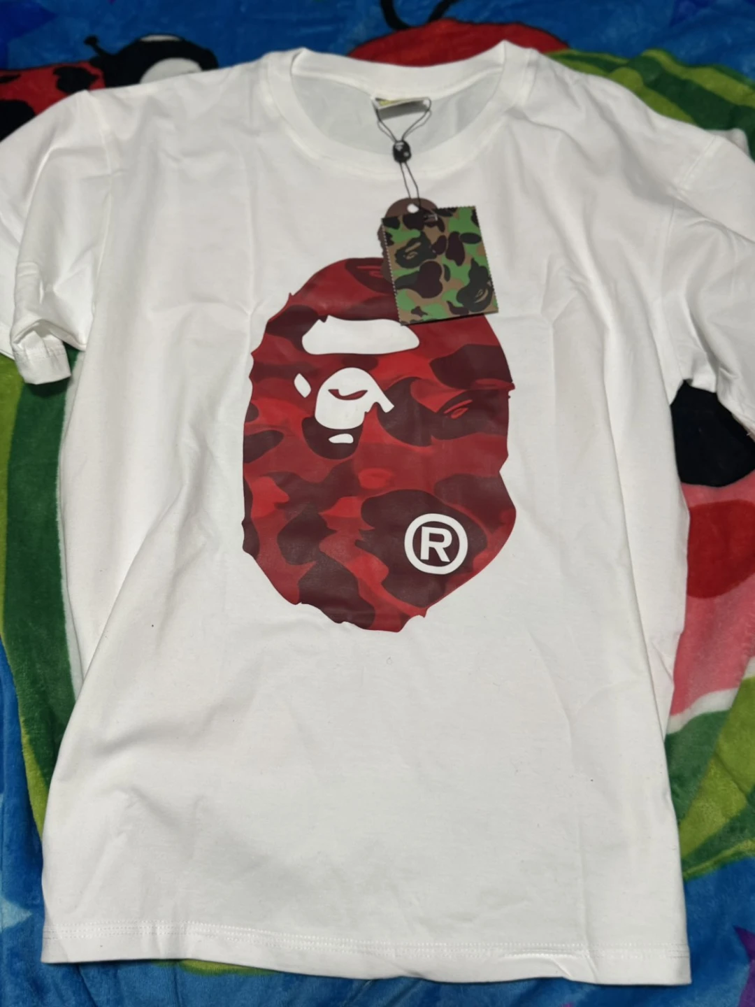 BAPE x XXX White Ape Head T-Shirt