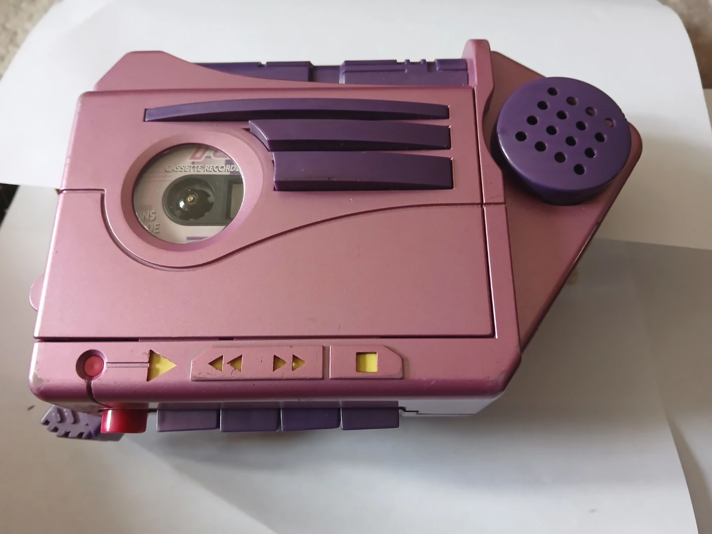 Purple Cassette Recorder Player