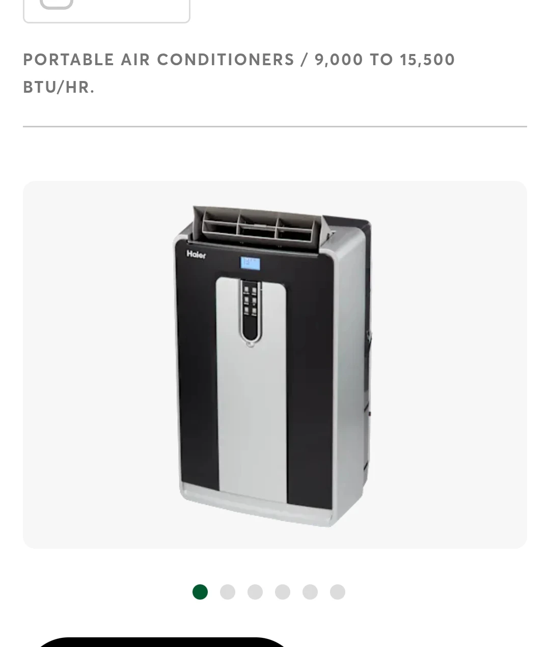 Haier Portable Air Conditioner HP12XCM